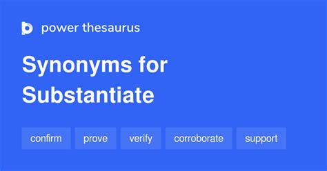 synonyms for substantiate
